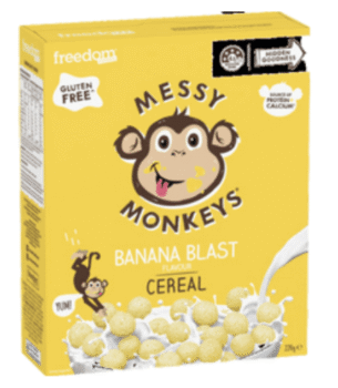 Messy’s Banana Blast Cereal Monkey Treats